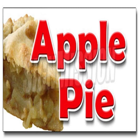 Amistad 36 in. Apple Pie Decal Sticker - Baker Sweets Crust Dutch Cobbler Home Made Fresh AM3951739